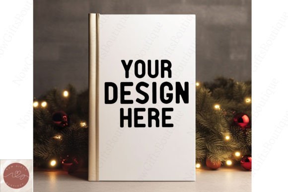 Book Cover Mockup Christmas Mockup 10 for Graphics and Christmas Amp
