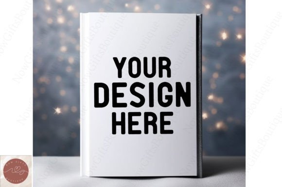 Book Cover Mockup Christmas Mockup 2 - A Graphic Design Asset for Christmas Amp