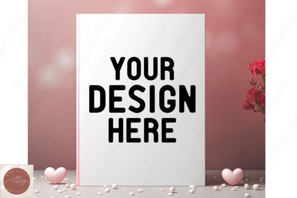 Book Cover Mockup Valentine Mockup 9 for Graphics and Valentine S Day