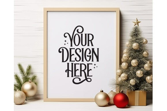 Christmas Frame Mockup Review for Embroidery Projects