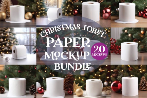 Christmas Toilet Paper Roll Mockup Bundle Review