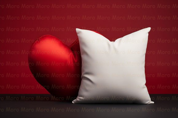 Couple of Valentine S Pillow Mockup for Graphics and Pillows Amp