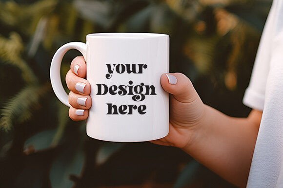 FREE White Mug Mockup for Modern Web Design