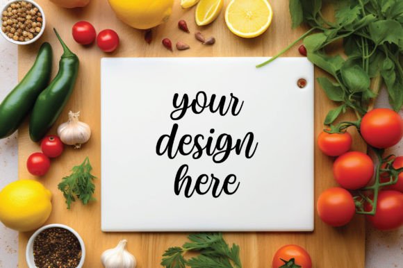 Kitchen Cutting Board Mockup Vol 45: A Graphic Design Asset for Kitchenware Content