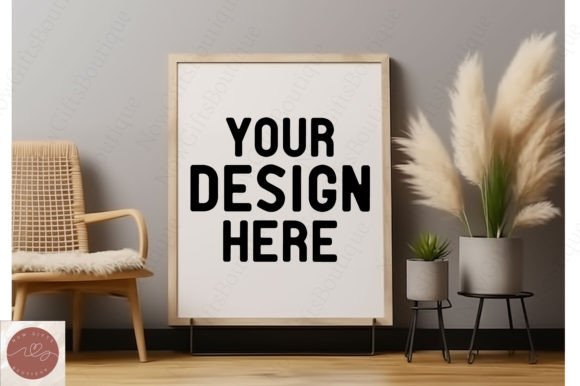 Single Frame Mockup for Graphics and Frames Amp