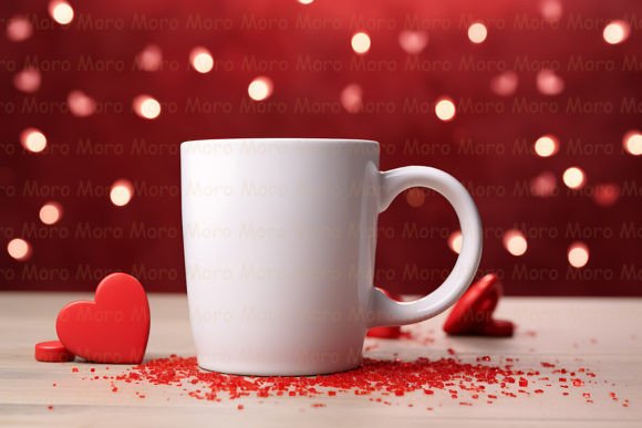 Valentine's Coffee Mug Mockup - Graphics for Mugs Amp