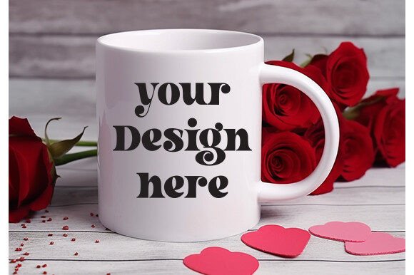 Valentine's Day White Mug Mockup 53 for Mugs Amp Graphics