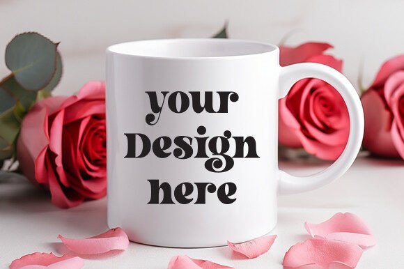 Valentine's Day White Mug Mockup 67 - Graphics for Mugs Amp