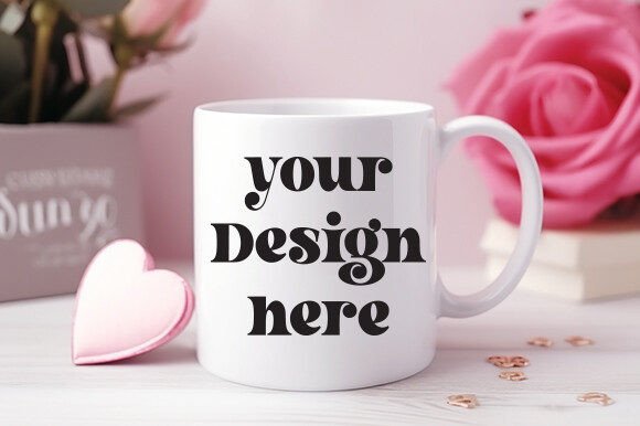 Valentine's Day White Mug Mockup 77 for Mugs Amp Graphics