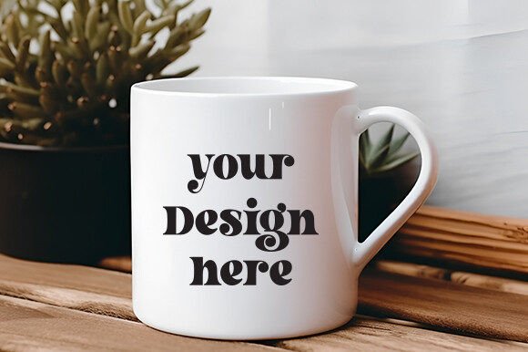 White Mug Mockup 36 for Graphics and Mugs Amp