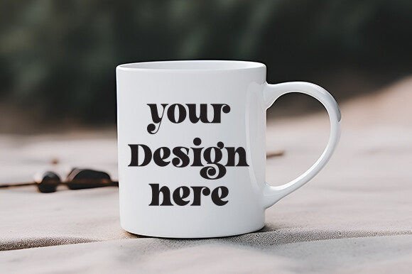 White Mug Mockup for Cricut & Handmade Projects