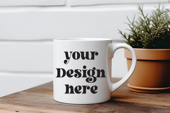 White Mug Mockup for Graphics and Mugs Amp Projects