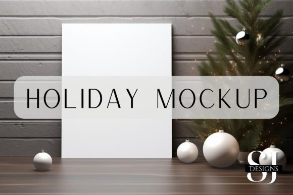 Winterful Holiday Invite Mockup - Graphics for Invitations Amp